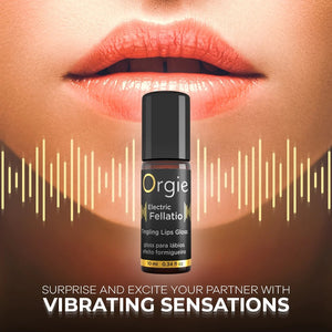 Orgie Electric Fellatio Tingling Lips Gloss Vibrating Kissing and Oral Sex buy at LoveisLove U4Ria Singapore