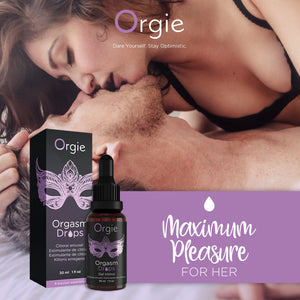 Orgie Orgasm Drops Gel Intimo For Clitoral Arousal And Sensitivity 30 ml 1 fl oz