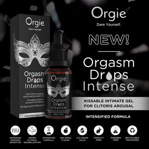 Orgie Orgasm Drops Intense Clitoral Arousal Gel 30 ml 1 fl oz (Best Seller)