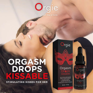 Orgie Orgasm Drops Kissable Clitoral Arousal Intimate Gel 30 ML 1 FL OZ