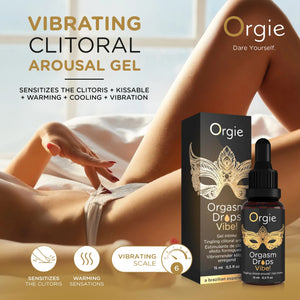 Orgie Orgasm Drops Vibe Tingling Clitoral Arousal Intimate Gel buy at LoveisLove U4Ria Singapore