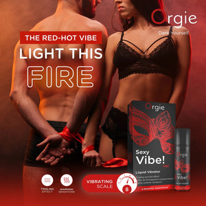 Orgie Sexy Vibe! Hot Instant Vibrating Sensation. The Warming. Kissable arousal intimate gel buy at LoveisLove U4Ria Singapore
