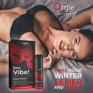 Orgie Sexy Vibe! Hot Instant Vibrating Sensation. The Warming. Kissable arousal intimate gel buy at LoveisLove U4Ria Singapore