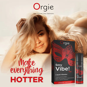 Orgie Sexy Vibe! Hot Instant Vibrating Sensation. The Warming. Kissable arousal intimate gel buy at LoveisLove U4Ria Singapore