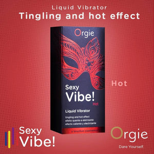 Orgie Sexy Vibe! Hot Instant Vibrating Sensation. The Warming. Kissable arousal intimate gel buy at LoveisLove U4Ria Singapore