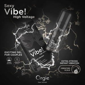 Orgie Sexy Vibe Liquid Vibrator High Voltage Instant Vibrating Sensation Extra Strong Arousal Orgasm Gel buy at LoveisLove U4Ria Singapore