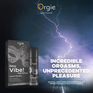 Orgie Sexy Vibe Liquid Vibrator High Voltage Instant Vibrating Sensation Extra Strong Arousal Orgasm Gel buy at LoveisLove U4Ria Singapore