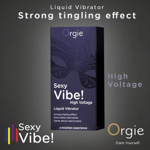 Orgie Sexy Vibe Liquid Vibrator High Voltage Instant Vibrating Sensation Extra Strong Arousal Orgasm Gel buy at LoveisLove U4Ria Singapore