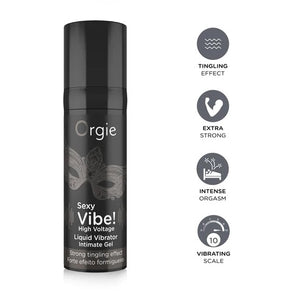 Orgie Sexy Vibe Liquid Vibrator High Voltage Instant Vibrating Sensation Extra Strong Arousal Orgasm Gel buy at LoveisLove U4Ria Singapore