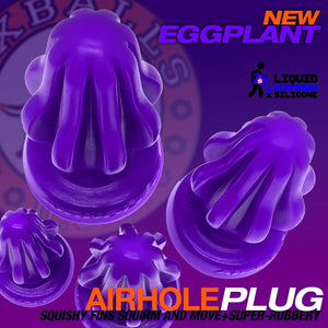 Oxballs Airhole Finned Hollow Plug Stuffer Eggplant OX-1925 Oxballs Airhole Finned Hollow Plug Stuffer Eggplant OX-1925 love is love buy sex toys in singapore u4ria loveislove