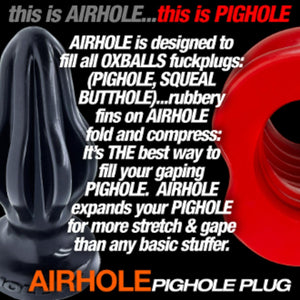 Oxballs Airhole Finned Hollow Plug Stuffer Eggplant OX-1925 Oxballs Airhole Finned Hollow Plug Stuffer Eggplant OX-1925 love is love buy sex toys in singapore u4ria loveislove