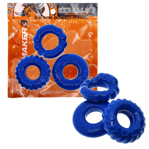 Oxballs Bonemaker 3-Pack Cockring Pool Blue OX-3061 love is love buy sex toys in singapore u4ria loveislove