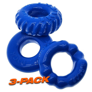 Oxballs Bonemaker 3-Pack Cockring Pool Blue OX-3061 love is love buy sex toys in singapore u4ria loveislove