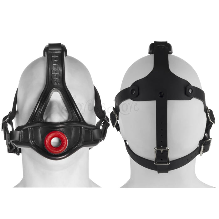 Oxballs Bulldog Silicone Head Harness Gag Black/Red