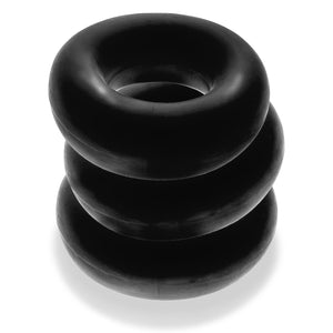 Oxballs Fat Willy 3-Pack Jumbo Cockring Black or Clear or Space Blue OX-3065 Cock Rings - Oxballs C&B Toys buy sex toys in singapore u4ria loveislove