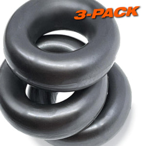 Oxballs Fat Willy 3-Pack Jumbo Cockring Black or Clear or Space Blue OX-3065 Cock Rings - Oxballs C&B Toys buy sex toys in singapore u4ria loveislove