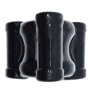 Oxballs Heavy Squeeze Weighted Squeeze Ballstretcher With 3 Stainless Steel Weights OX-3057 in Black love is love buy sex toys in singapore u4ria loveislove
