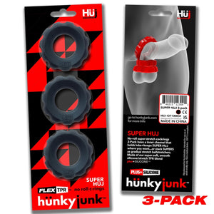 Oxballs Hunkyjunk Super Huj 3-Pack No Roll Cockrings love is love buy sex toys singapore u4ria
