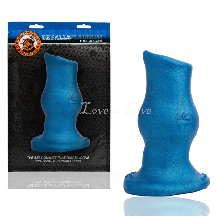 Oxballs Pig-Hole Deep-2 Super-Soft Morph Silicone Fuck Plug Blueballs Metallic