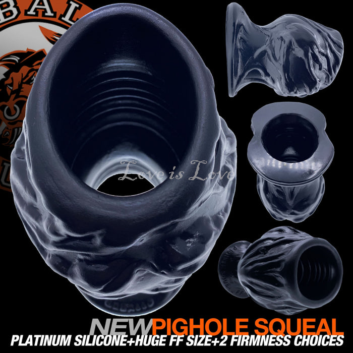 Oxballs Pighole Squeal FF Veiny Hollow Plug Black