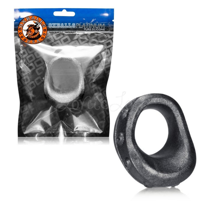 Oxballs Plow Padded Platinum Silicone Cockring Smoke Metallic OX-1347