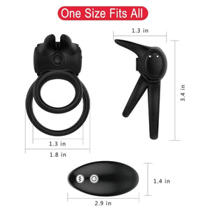 Paloqueth Remote Control Rabbit Double Rechargeable Cock Ring buy in Singapore Loveislove U4ria