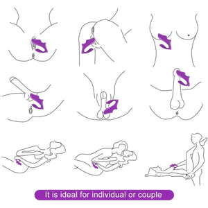Paloqueth Remote Control Dual G-Spot & Clitoral Stimulation Finger Vibrator buy in Singapore LoveisLove U4ria