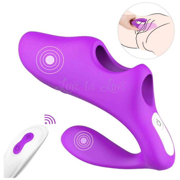 Paloqueth Remote Control Dual G-Spot & Clitoral Stimulation Finger Vibrator