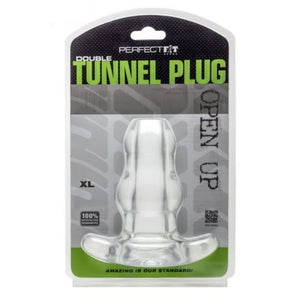 Perfect Fit Double Tunnel Plug Black or Clear Buy in Singapore LoveisLove U4Ria