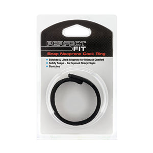 Perfect Fit Neoprene Snap Cock Ring Black buy in Singapore LoveisLove U4ria