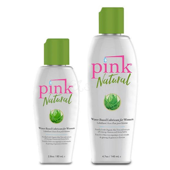 Pink Natural Water Based Lubricant 80 ml (2.8 fl oz) or 140 ml (4.7 fl oz)