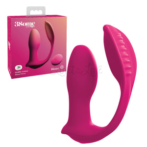 Pipedream 3Some Myself and Us Double Ecstasy Silicone Vibrator Pink Buy in Singapore LoveisLove U4Ria 