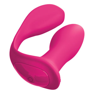 Pipedream 3Some Myself and Us Double Ecstasy Silicone Vibrator Pink Buy in Singapore LoveisLove U4Ria 