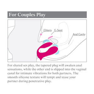 Pipedream 3Some Myself and Us Double Ecstasy Silicone Vibrator Pink Buy in Singapore LoveisLove U4Ria 