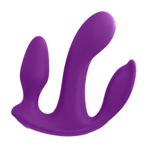 Pipedream 3Some Myself and Us Total Ecstasy Silicone Vibrator Purple buy in Singapore LoveisLove U4ria