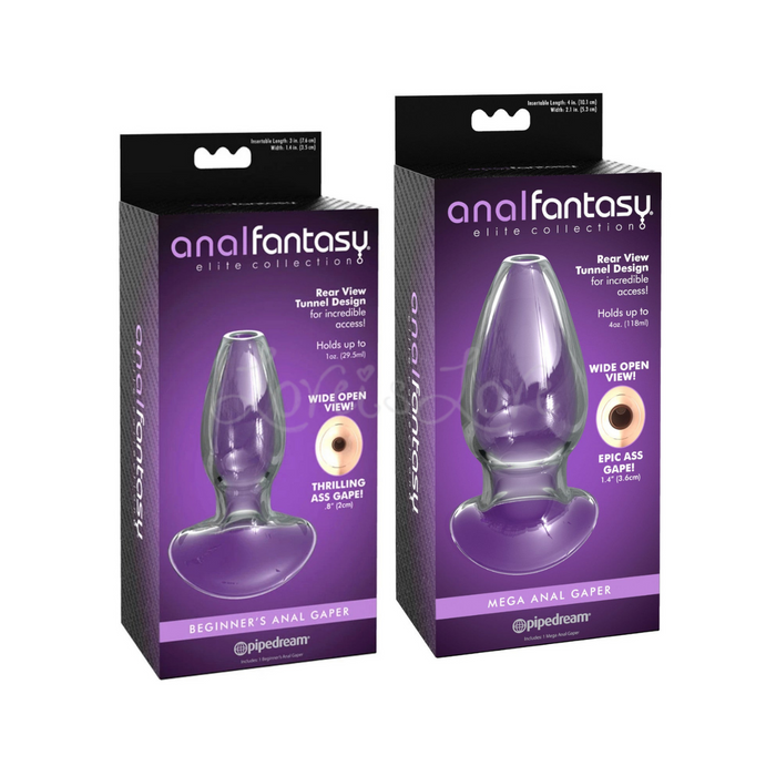 Pipedream Anal Fantasy Elite Beginners or Large or Mega Anal Glass Gaper