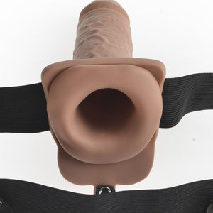 Pipedream Fetish Fantasy Hollow Rechargeable 7 Inch Strap-On with Remote Control