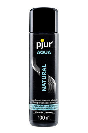 Pjur Aqua Water-based Lubricant 30 ml or 100 ml or 250 ml or Natural-Based 100 ML