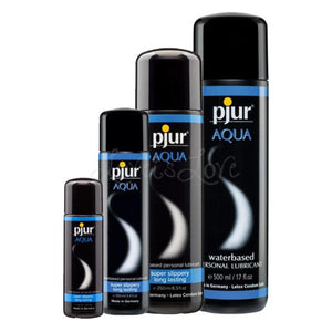 Pjur Aqua Water-based Lubricant 30 ml or 100 ml or 250 ml or Natural-Based 100 ML