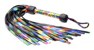 Premium Leather Lambskin Rainbow Flogger 20 Inches (Best Seller Leather Flogger)
