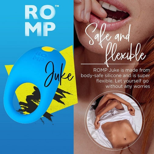 ROMP Juke Rechargeable Silicone Vibrating Cock Ring (Authorized Dealer)