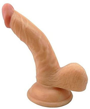 Real Skin All American Whoppers Flexible Dong With Balls Flesh 6.5 Inch