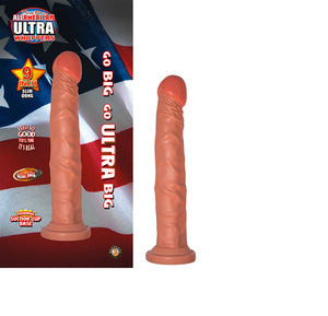 Real Skin All American Ultra Whoppers 9 Inch Slim Dong With Suction Cup
