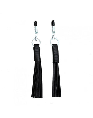 Rimba Alligator Nipple Clamps with Leather Tassels RIM 7699