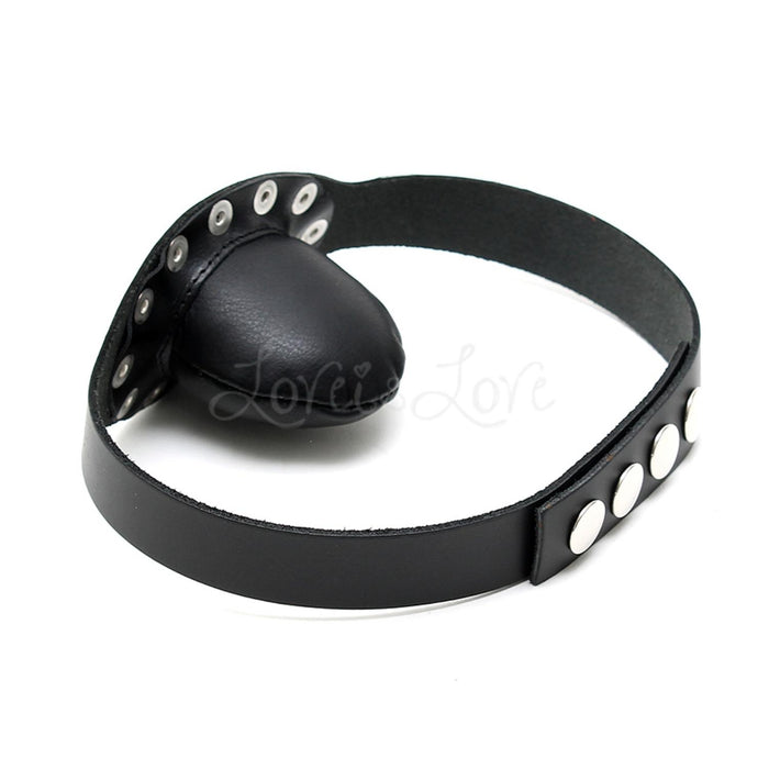 Rimba Leather Gag with Soft Lined Mouthpiece RIM 7584