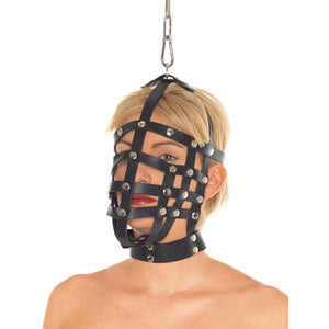 Rimba Leather Muzzle Mask with Top Hanging Ring RIM 7601 Buy in Singapore LoveisLove U4Ria 