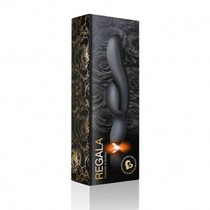 Rocks-Off 10 Speed Regala Rechargeable Silicone Rabbit Vibrator Black Buy in Singapore LoveisLove U4Ria 