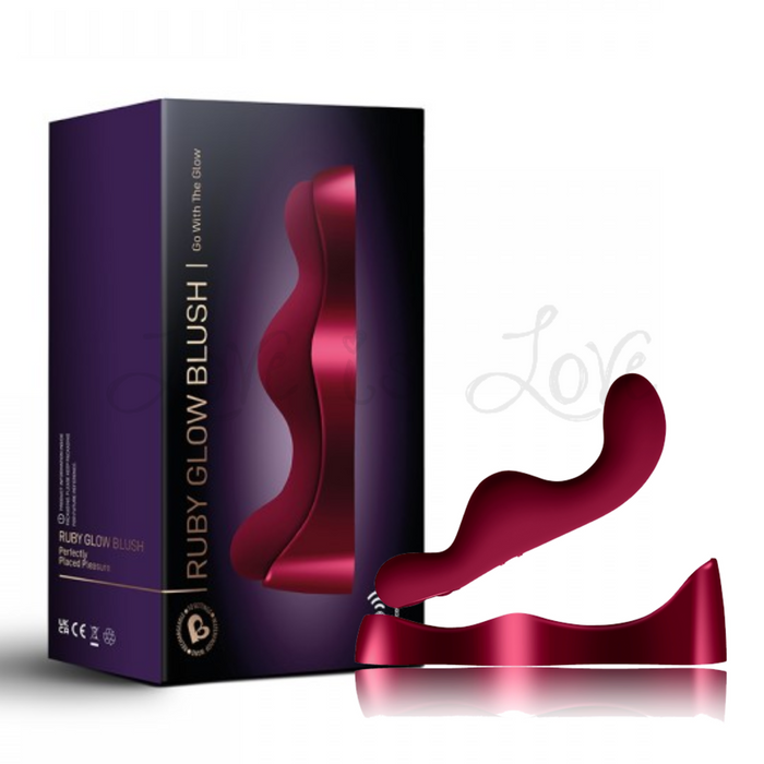 Rocks Off Ruby Glow Rosa Saddle Vibrator (World’s First Ride on Vibrator and Wand Combination)