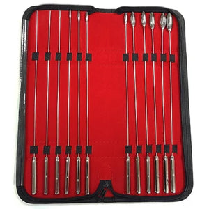 Rouge Stainless Steel Rosebud Urethral Sound Kit Set of 12 love is love buy sex toys in singapore u4ria loveislove