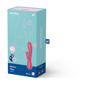 Satisfyer Mono Flex App-Controlled Rabbit Vibrator Red love is love buy sex toys in singapore u4ria loveislove